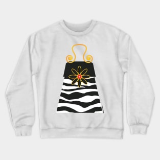 The Katy Bag / Black & White Zebra Crewneck Sweatshirt